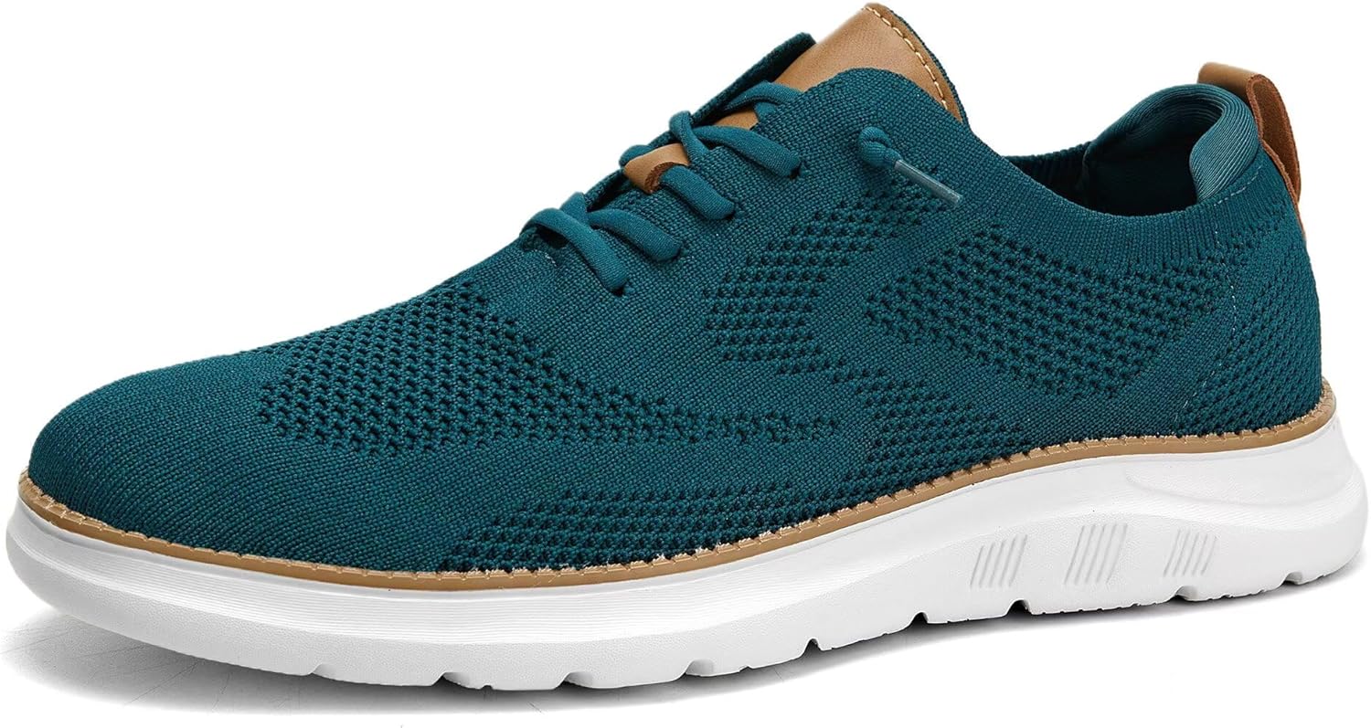 Mens Casual Dress Oxfords Shoes Fashion Mesh Business Walking Work Slip on Sneakers Comfortable Lightweight Soft Sole