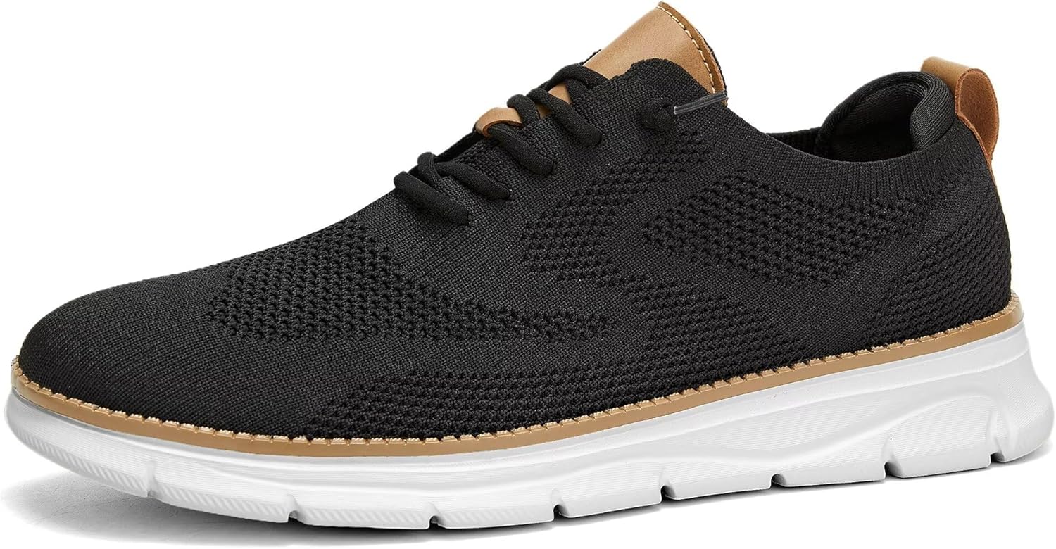 Mens Casual Dress Oxfords Shoes Fashion Mesh Business Walking Work Slip on Sneakers Comfortable Lightweight Soft Sole