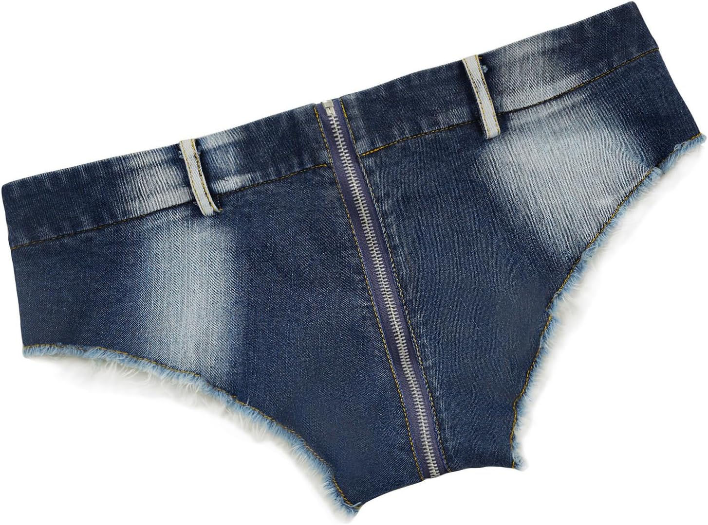 Women's Stretch Mini Denim Shorts Low Waist High Cut Hot Pants Jeans for Nightclubs Bars and Beaches